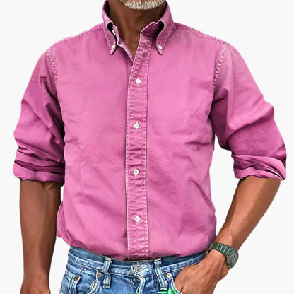 Montarello Vintage Wash Long Sleeve Shirt Men's
