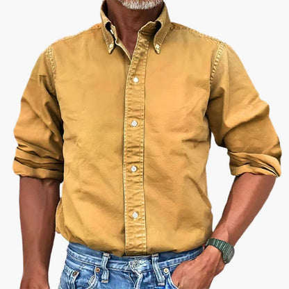Montarello Vintage Wash Long Sleeve Shirt Men's