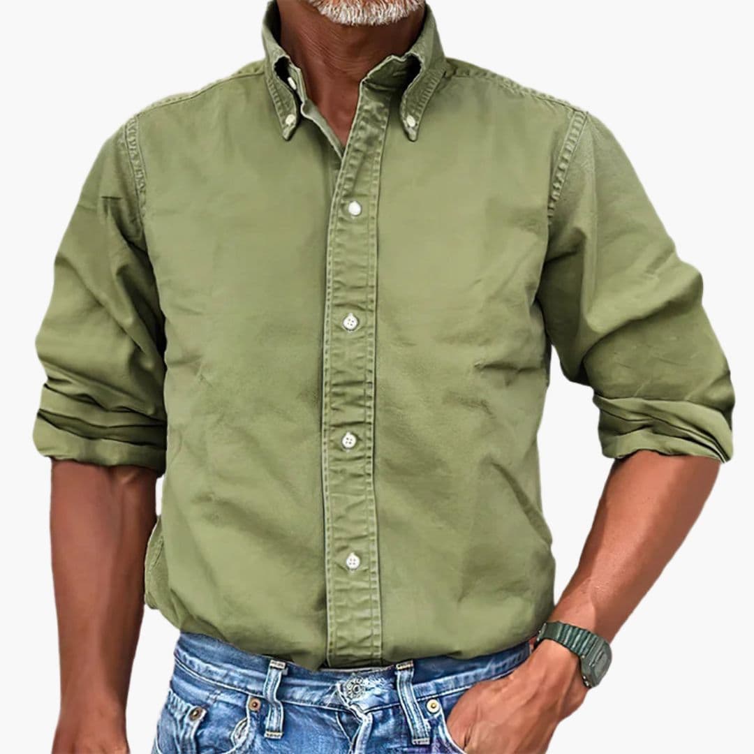 Montarello Vintage Wash Long Sleeve Shirt Men's