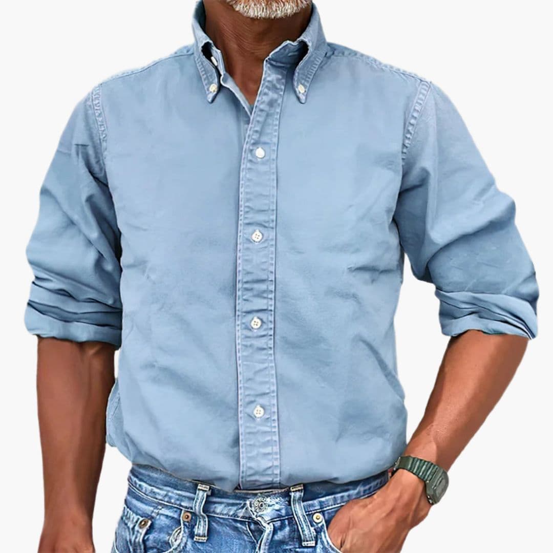 Montarello Vintage Wash Long Sleeve Shirt Men's
