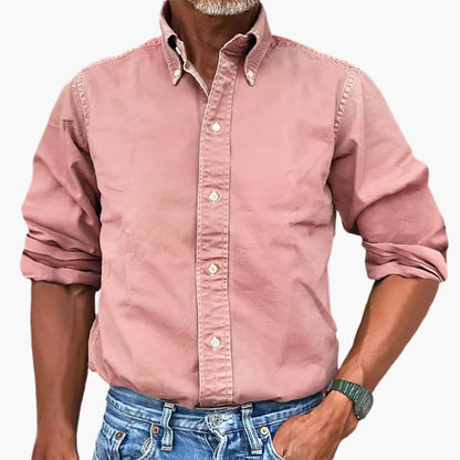 Montarello Vintage Wash Long Sleeve Shirt Men's