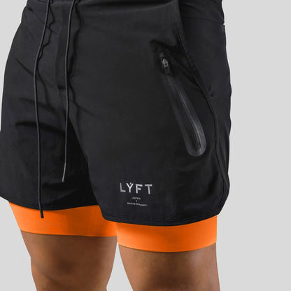 Montarello Men's 2-in-1 Gym Shorts