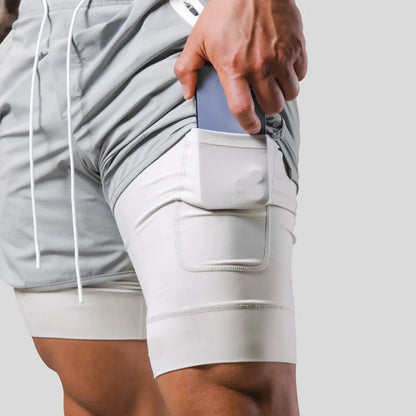 Montarello Men's 2-in-1 Gym Shorts