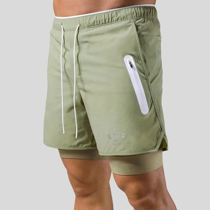 Montarello Men's 2-in-1 Gym Shorts
