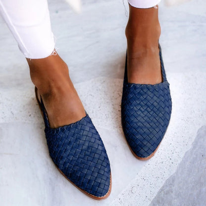 Montarello Woven Women's Pointed Flat Shoes