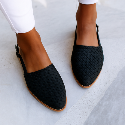 Montarello Woven Women's Pointed Flat Shoes