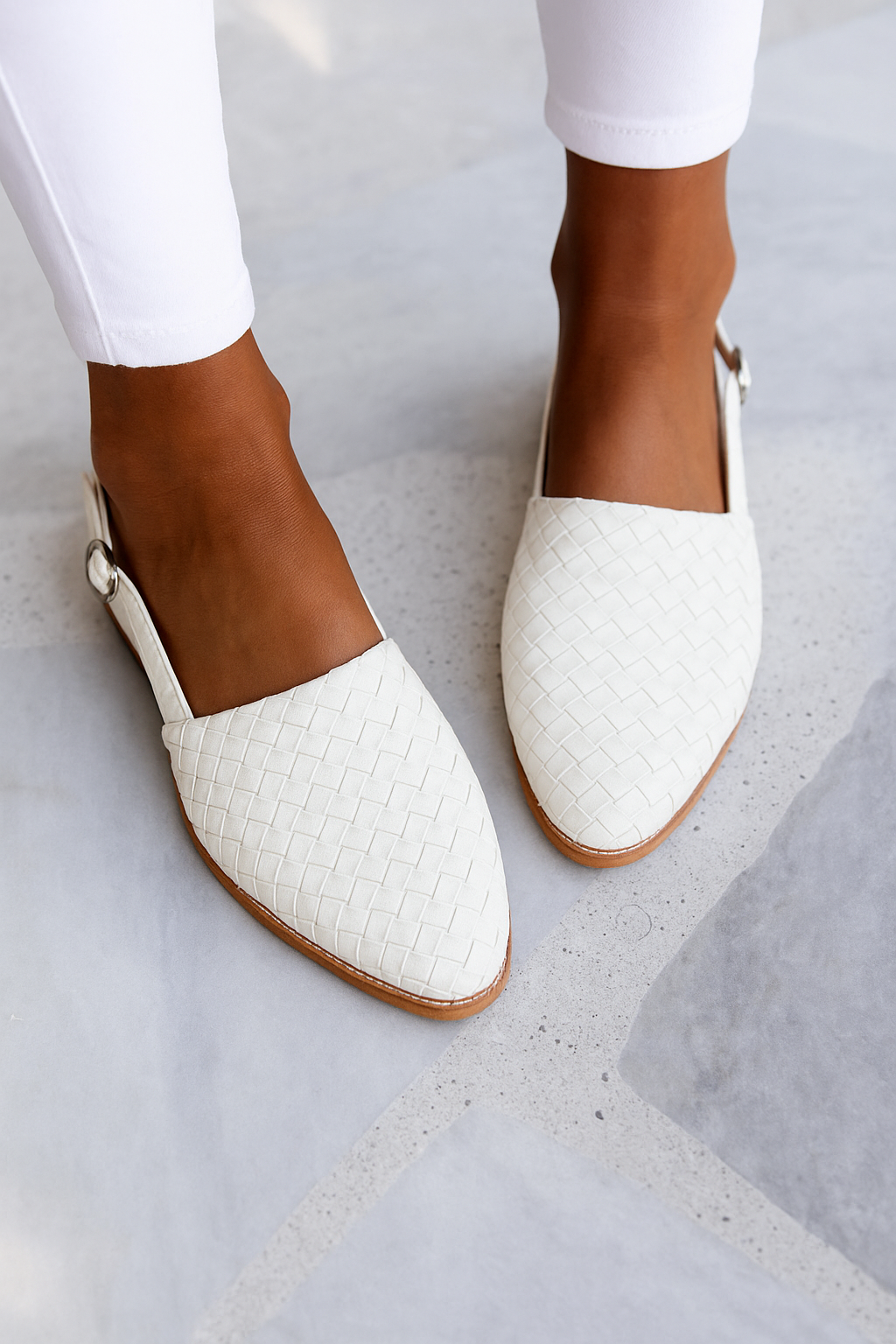 Montarello Woven Women's Pointed Flat Shoes