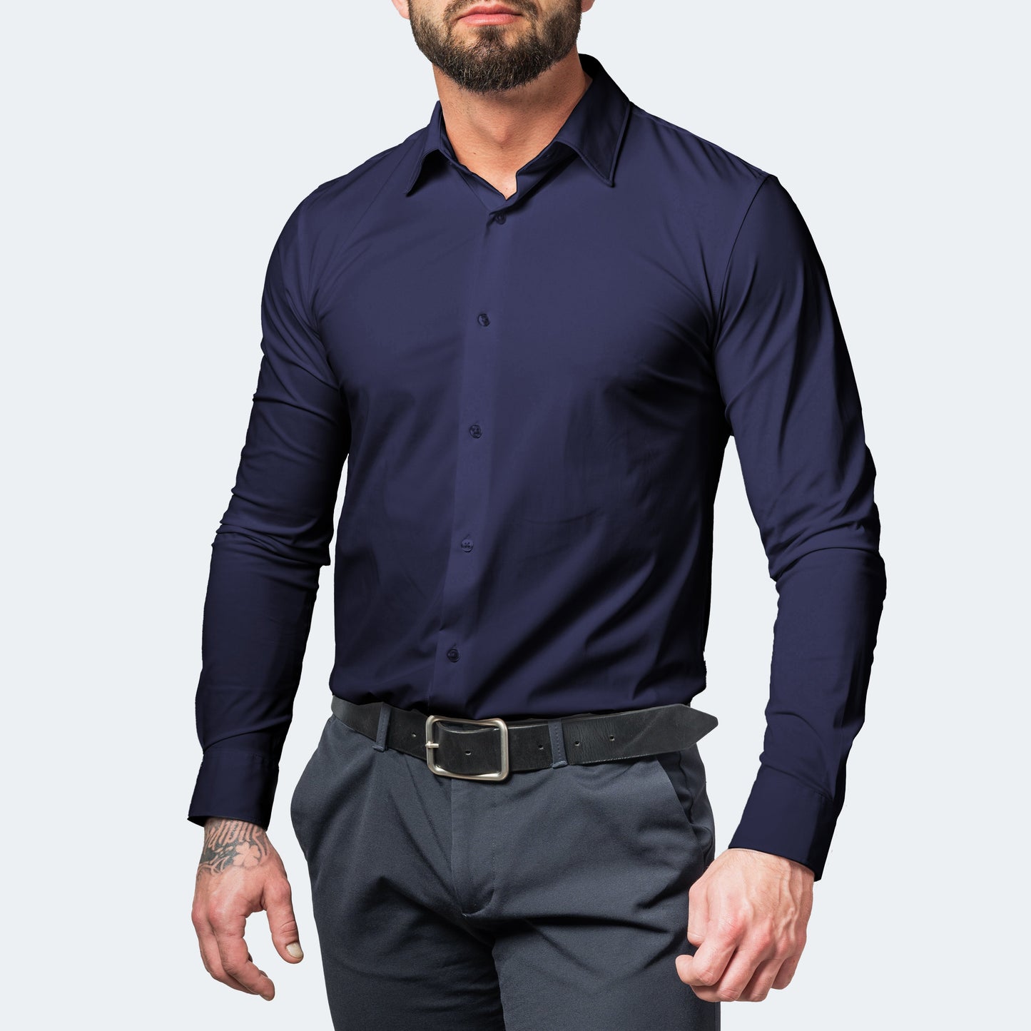 Montarello Men’s Stretch Non-Iron Performance Shirt