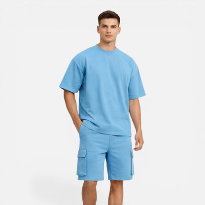 Ensemble t-shirt oversize et short cargo pour homme Montarello