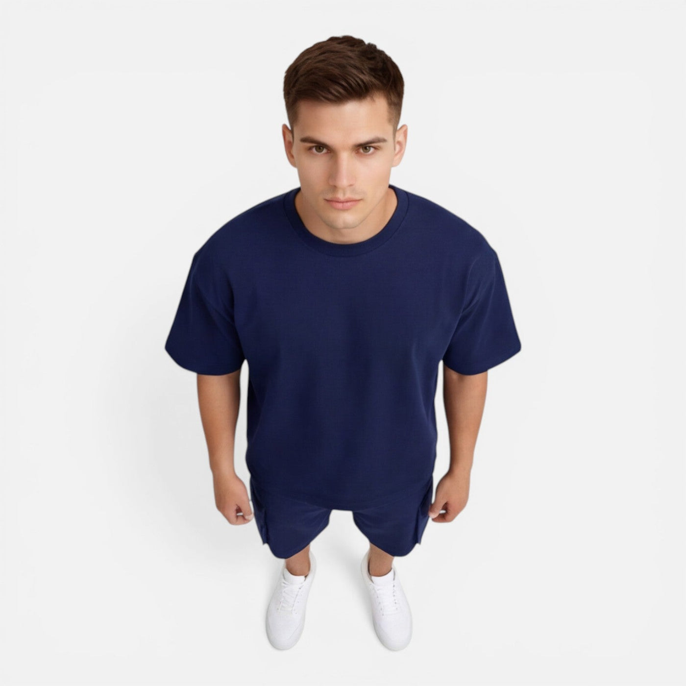 Montarello Men's Cargo Shorts & Oversized T-Shirt Summer Co-Ord Set