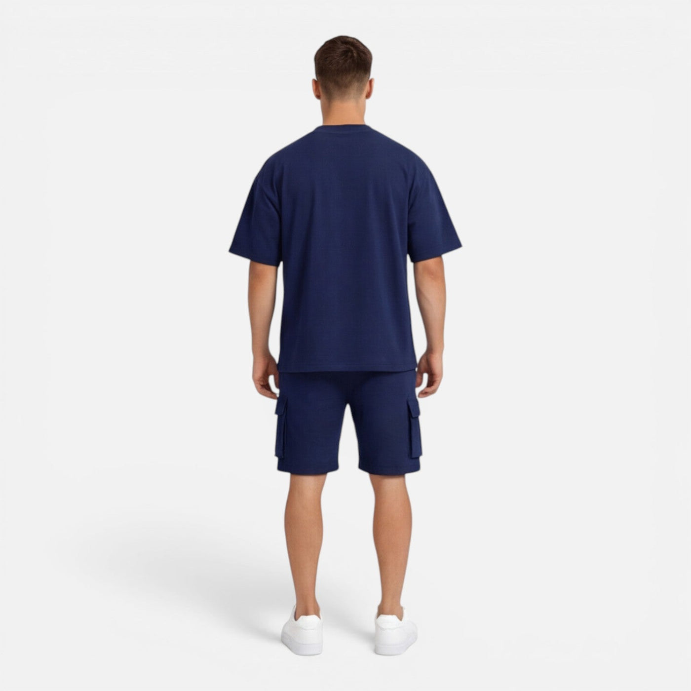 Montarello Men's Cargo Shorts & Oversized T-Shirt Summer Co-Ord Set