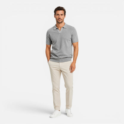 Montarello Men's Knit Polo Shirt