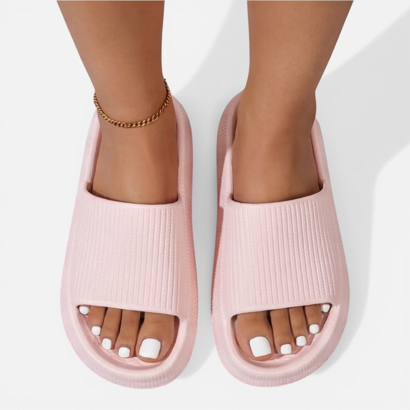 Montarello Women's Cushioned Pillow Footbed Non-Slip Slide Sandals