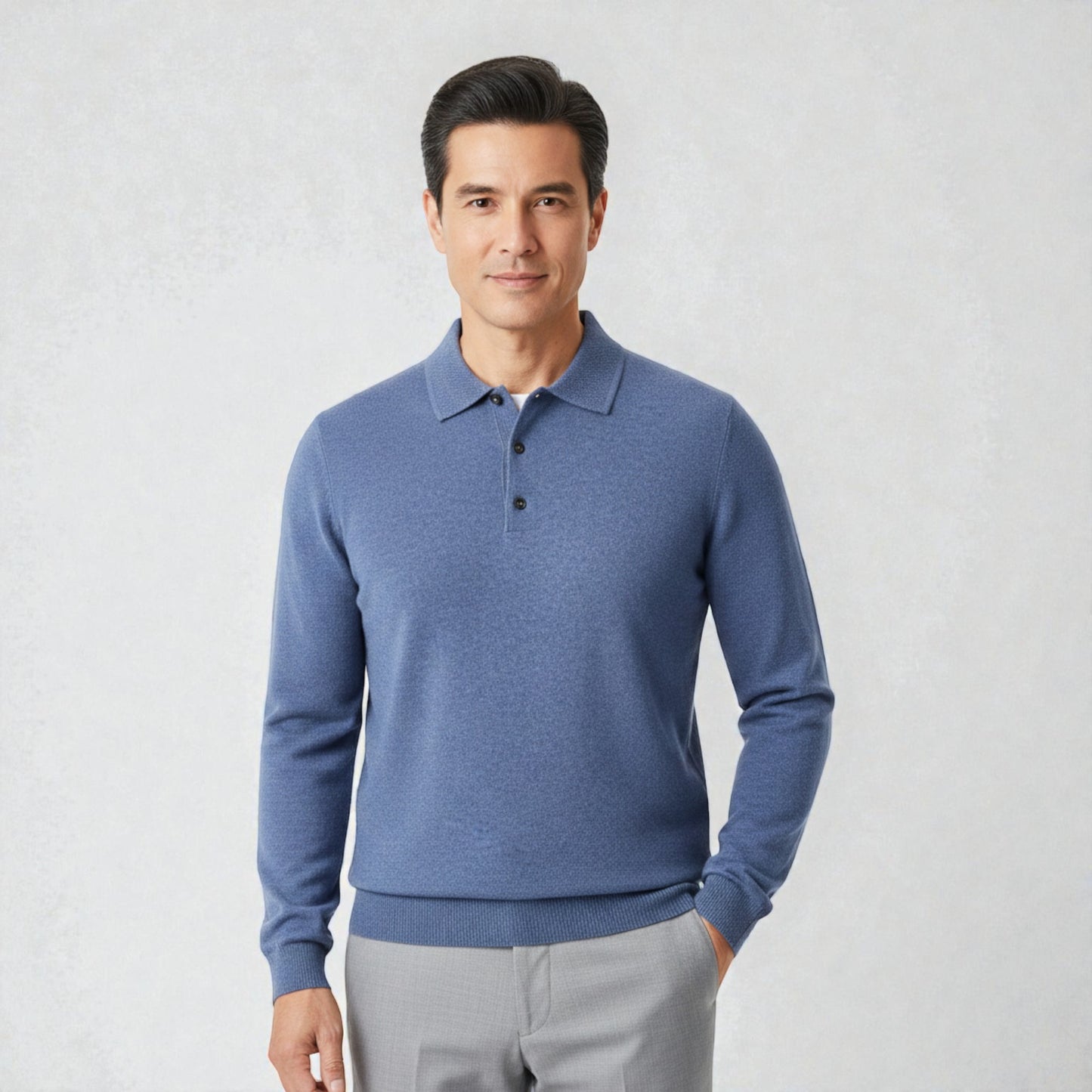 Montarello Merino Polo Wool Sweater