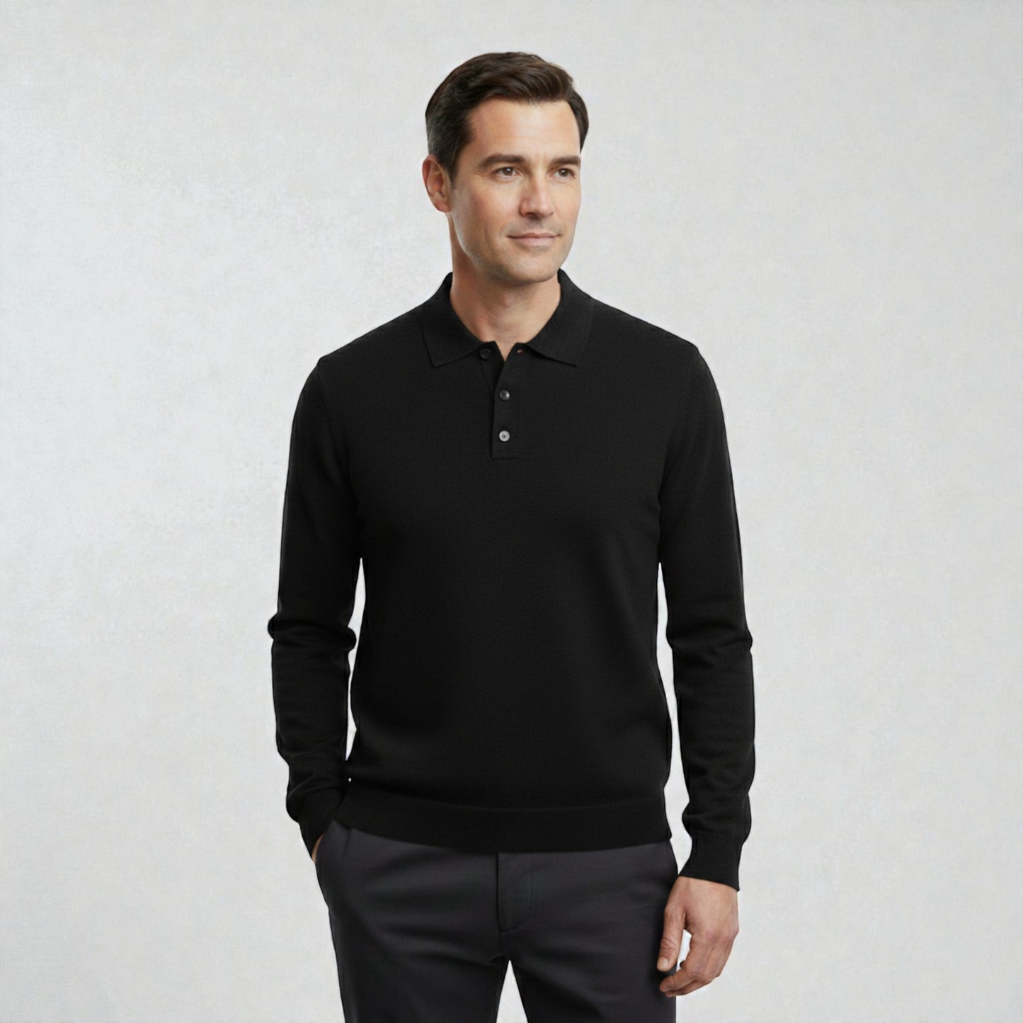 Montarello Merino Polo Wool Sweater