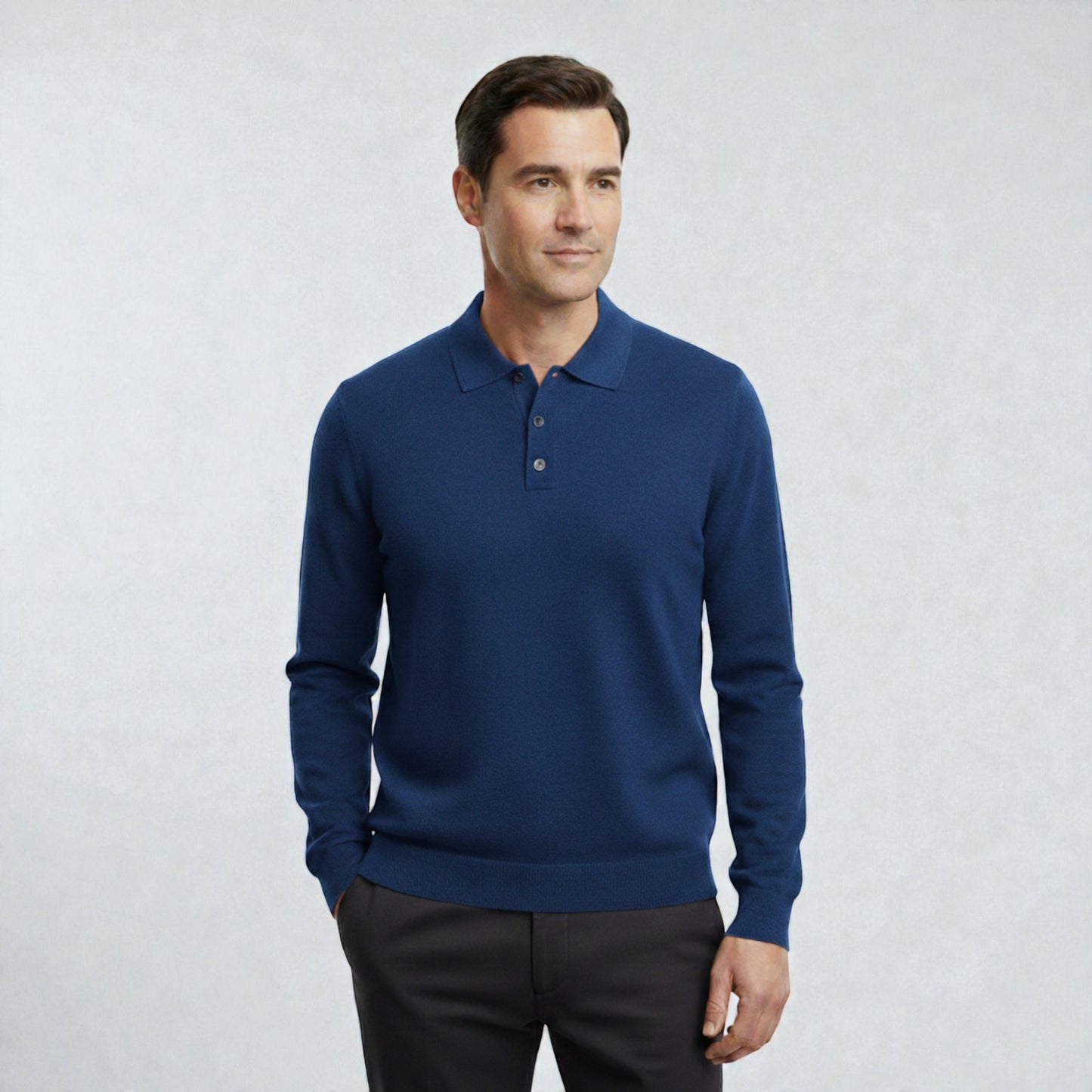 Montarello Merino Polo Wool Sweater