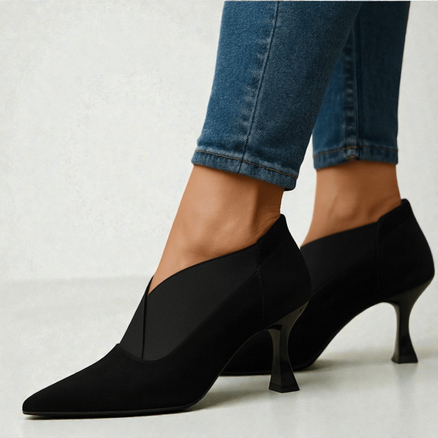 Montarello Women’s Suede Pointed-Toe Heels