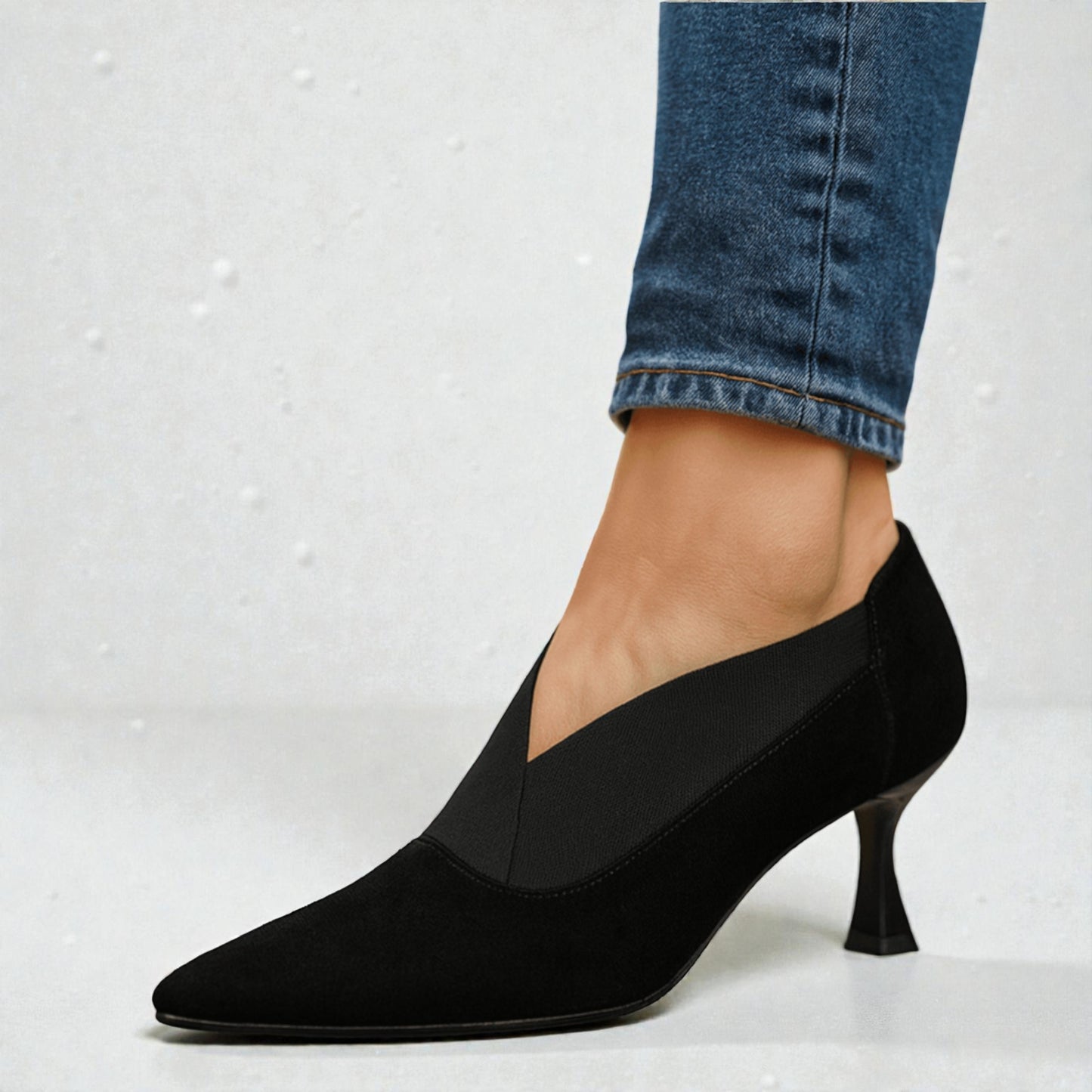 Montarello Women’s Suede Pointed-Toe Heels