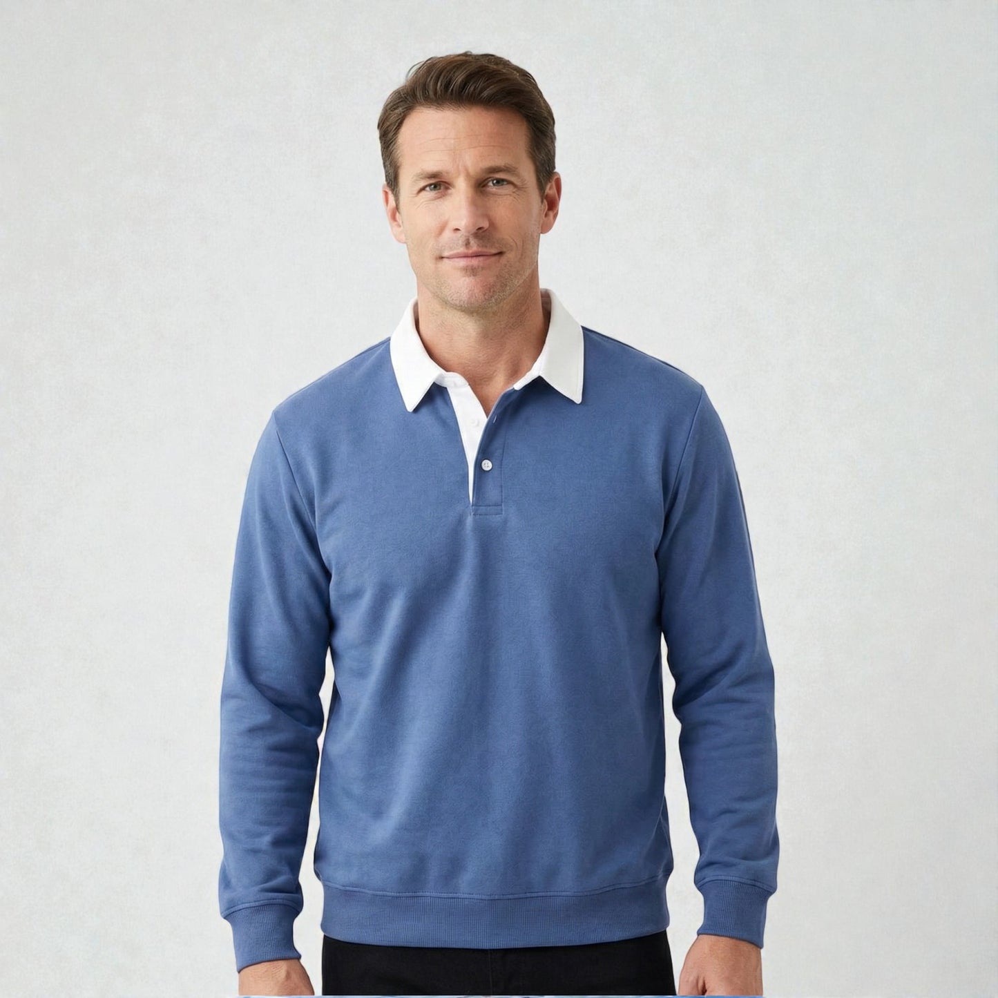 Montarello Men’s Polo Collar Knit Sweater