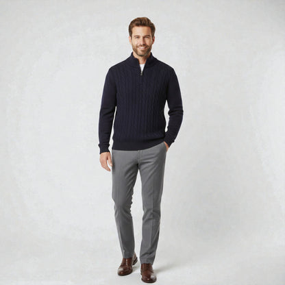 Montarello Soft Half-Zip Knit Sweater