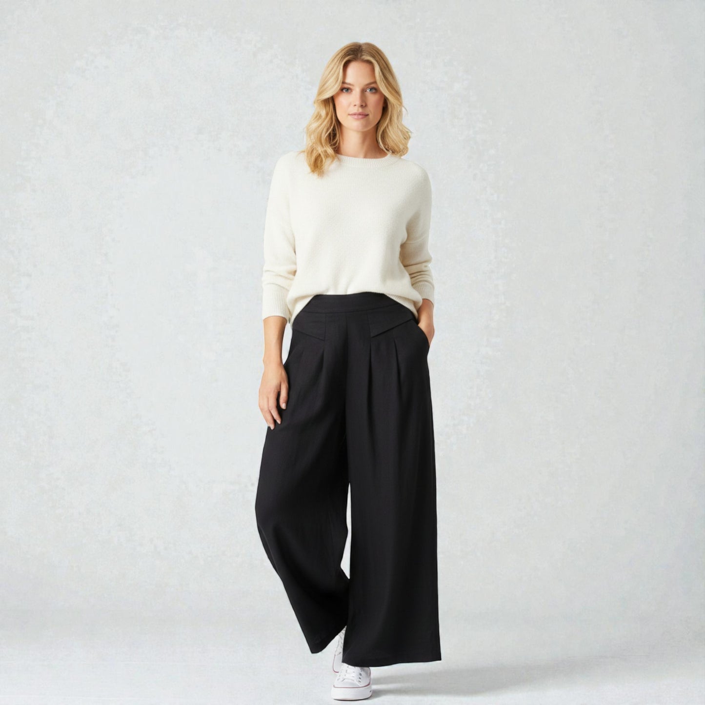Montarello Airflow Wide-Leg Linen Trousers