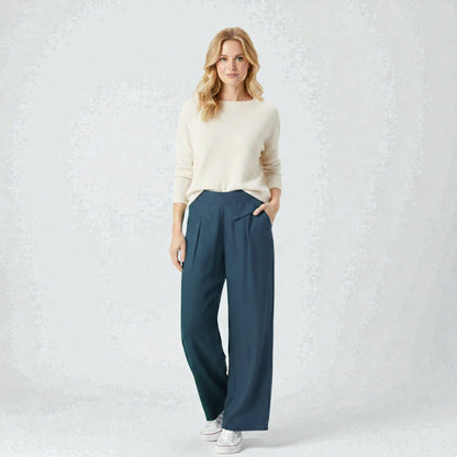 Montarello Airflow Wide-Leg Linen Trousers