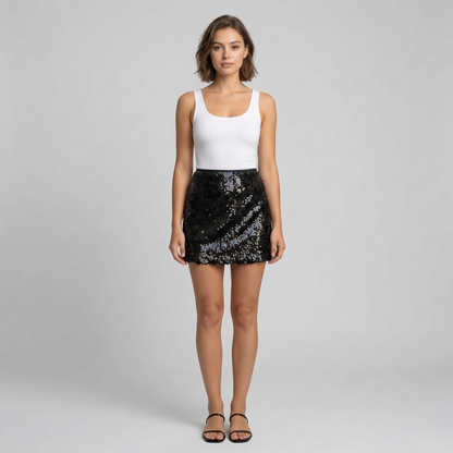 Montarello Women’s Sequin Mini Party Skirt