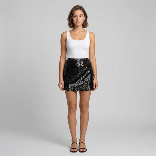 Montarello Women’s Sequin Mini Party Skirt