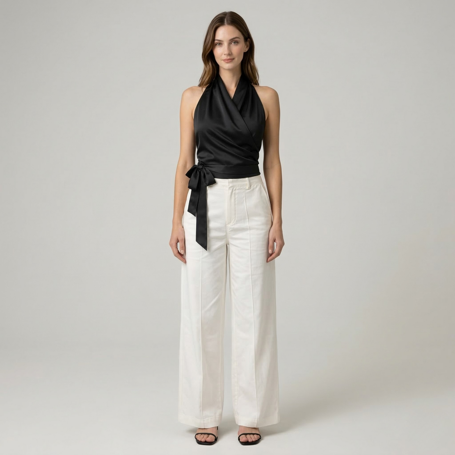 Montarello Halter Belted Sleeveless Top