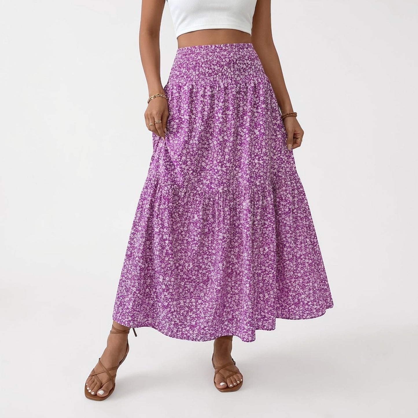 Montarello Women’s Floral Midi Skirt