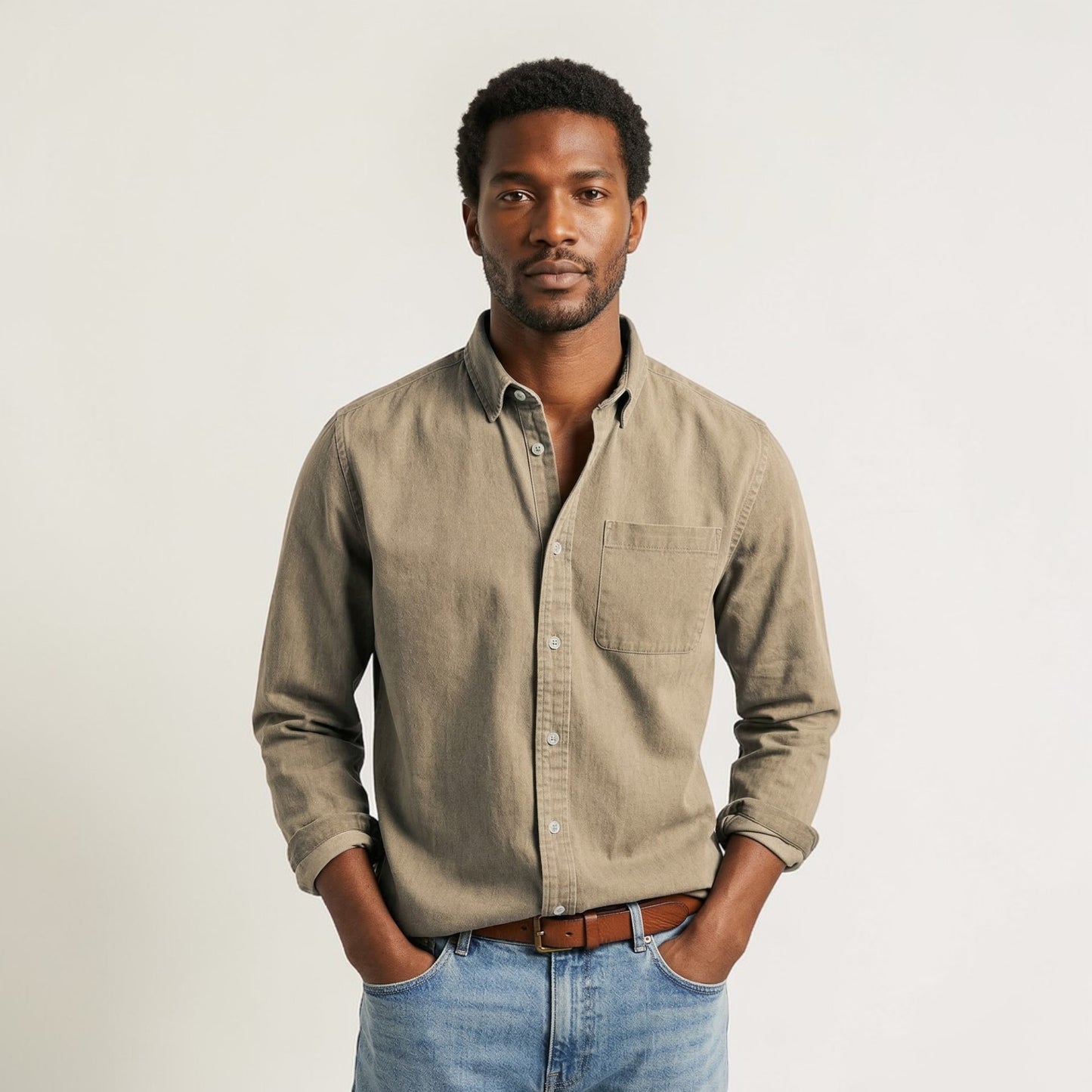 Montarello Men’s Classic Casual Shirt