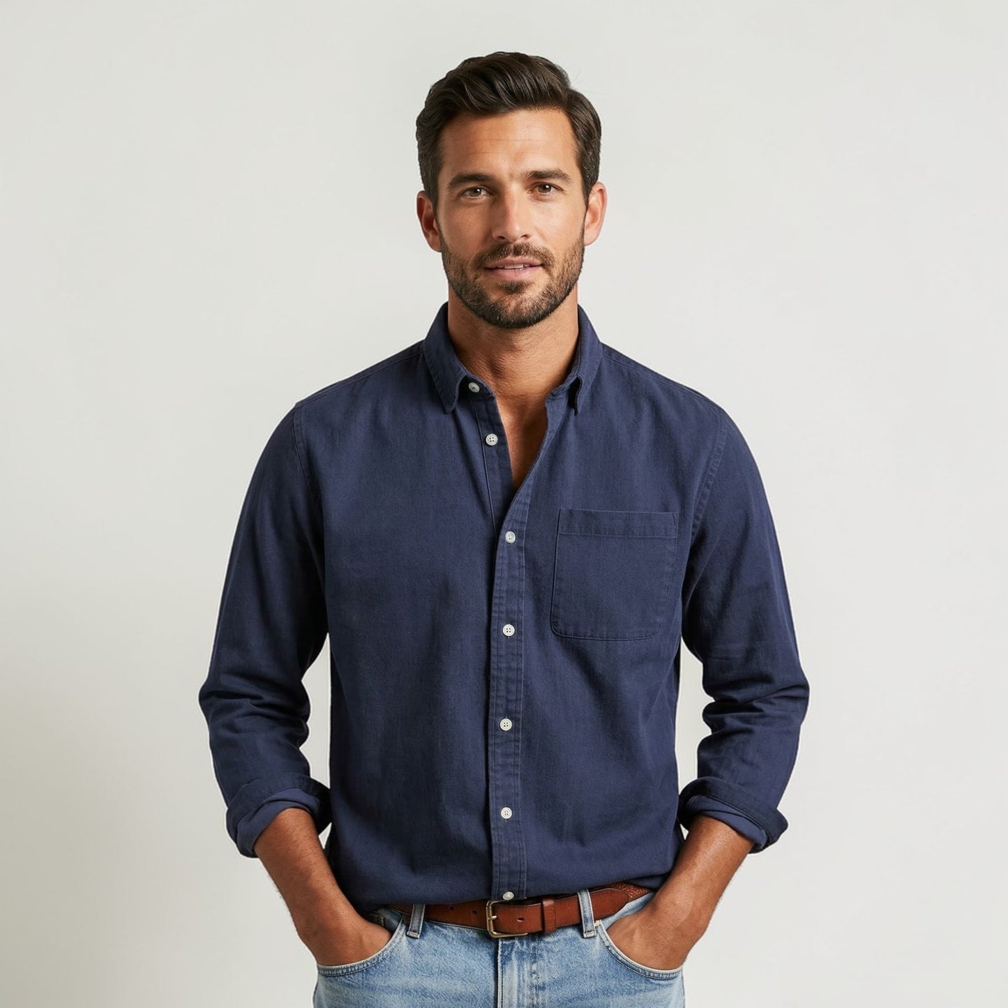 Montarello Men’s Classic Casual Shirt