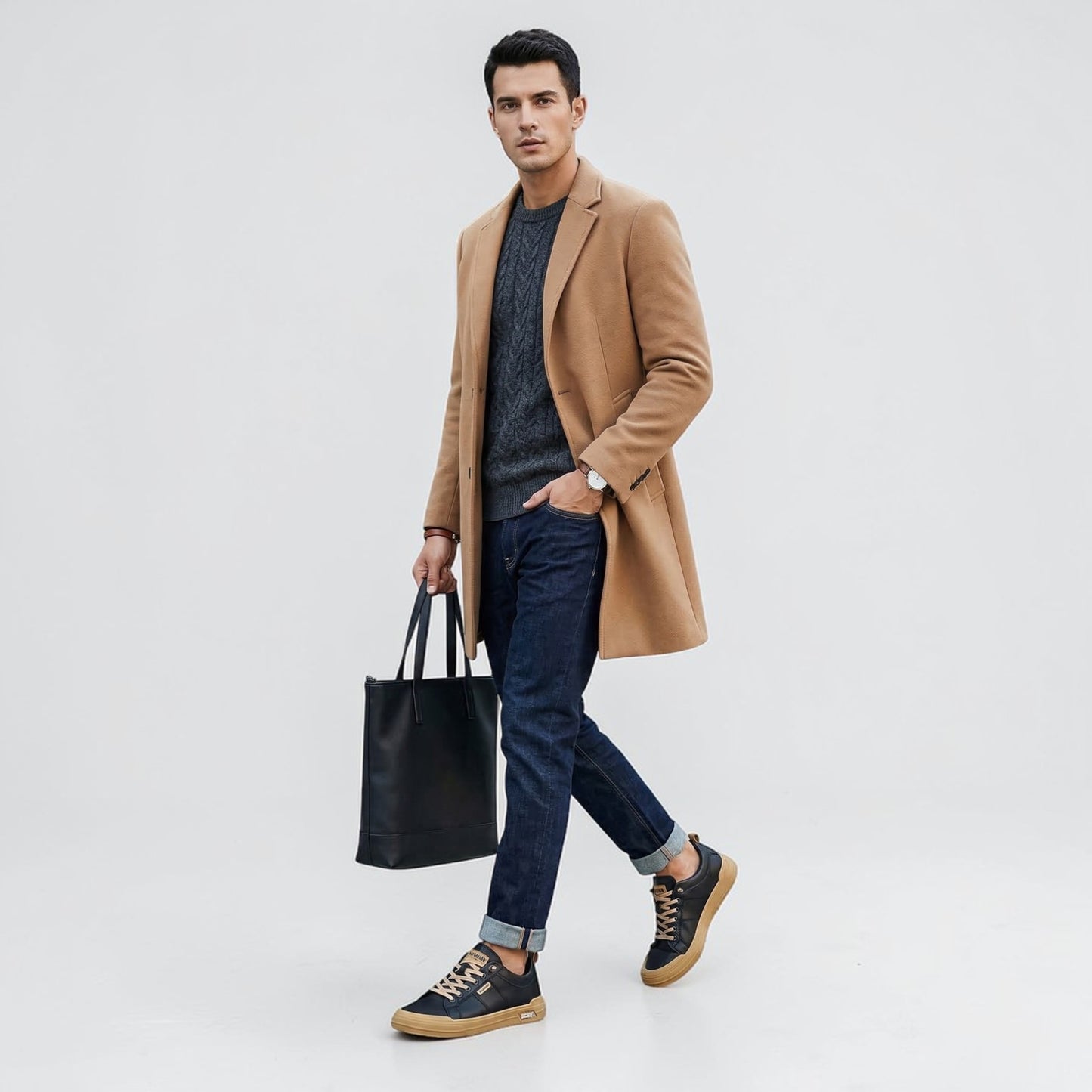 Klasyczne casualowe buty sportowe męskie Montarello