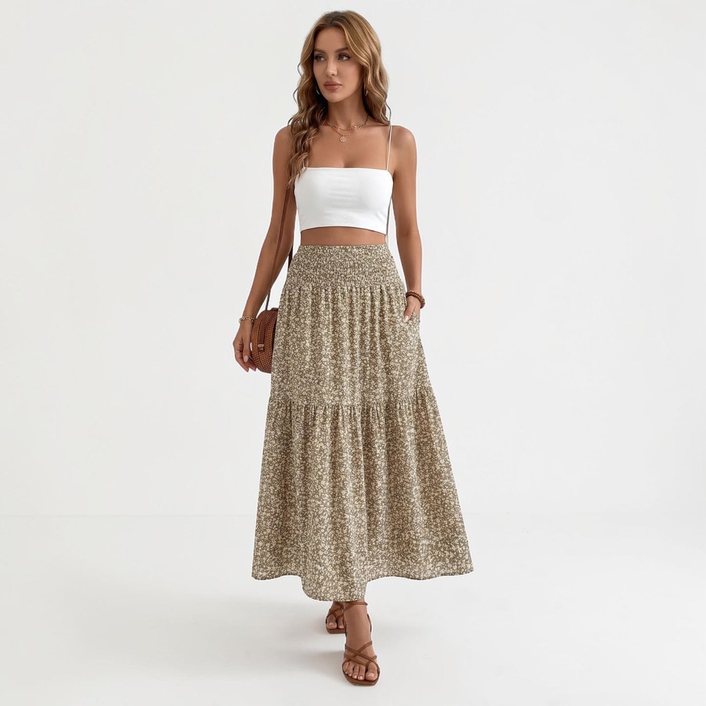 Montarello Women’s Floral Midi Skirt