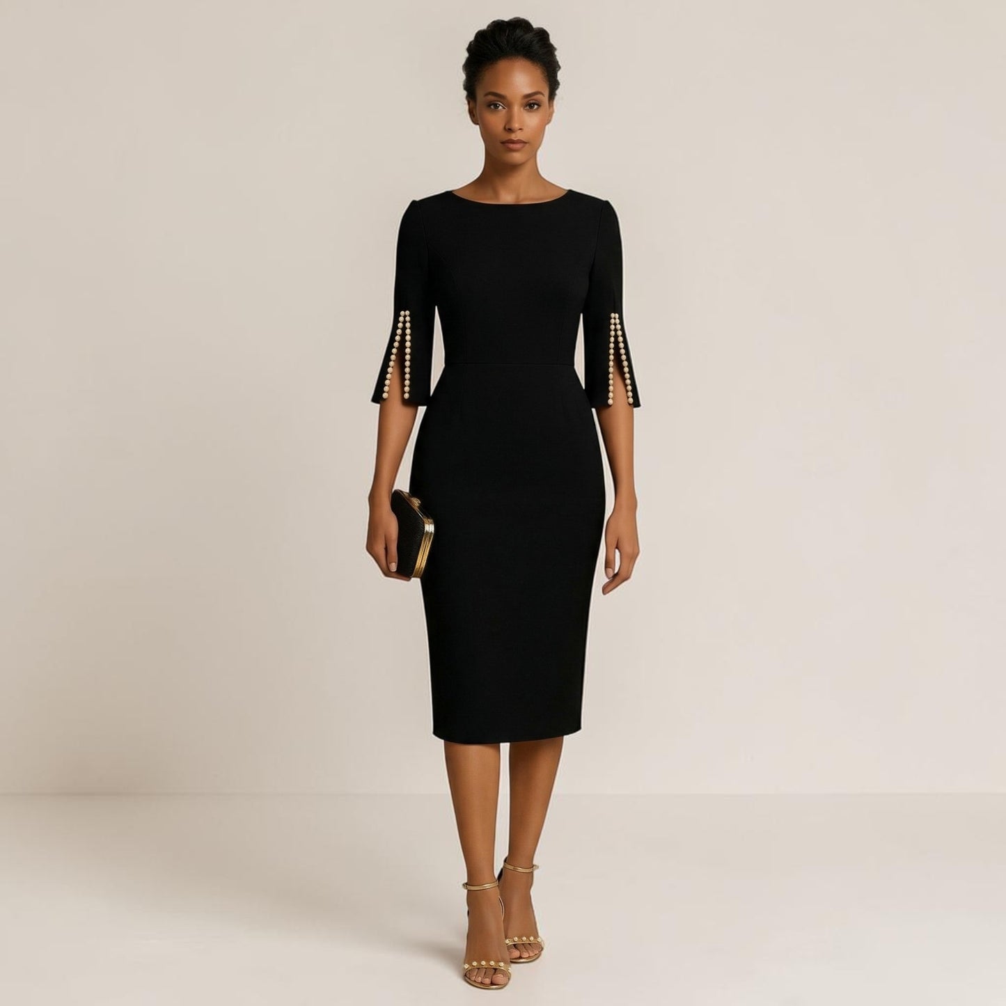 Montarello Women’s Elegant Midi Dress