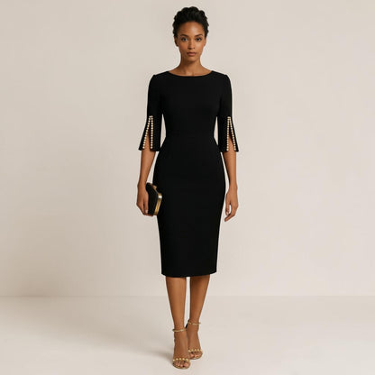 Montarello Women’s Elegant Midi Dress