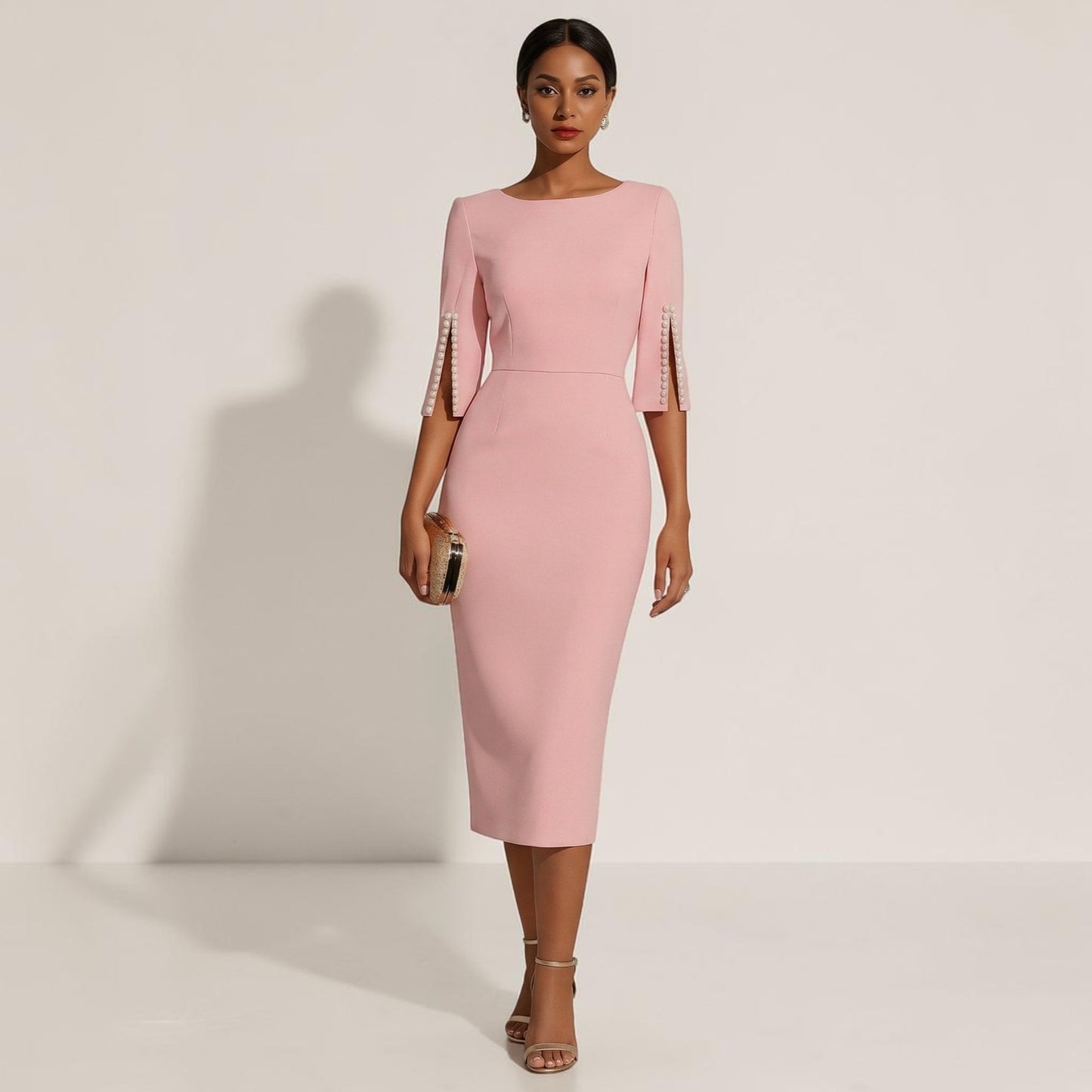 Montarello Women’s Elegant Midi Dress
