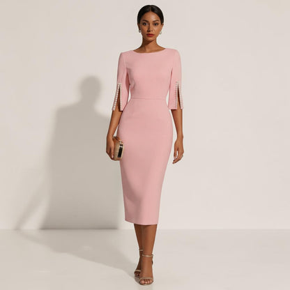 Montarello Women’s Elegant Midi Dress