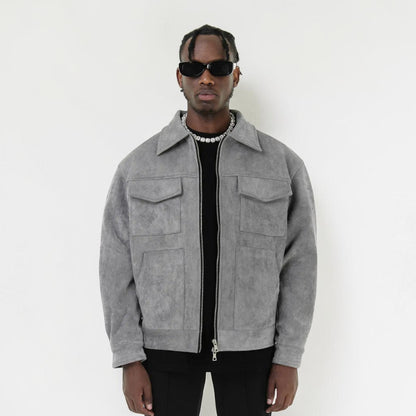 Montarello Men’s Suede Look Jacket
