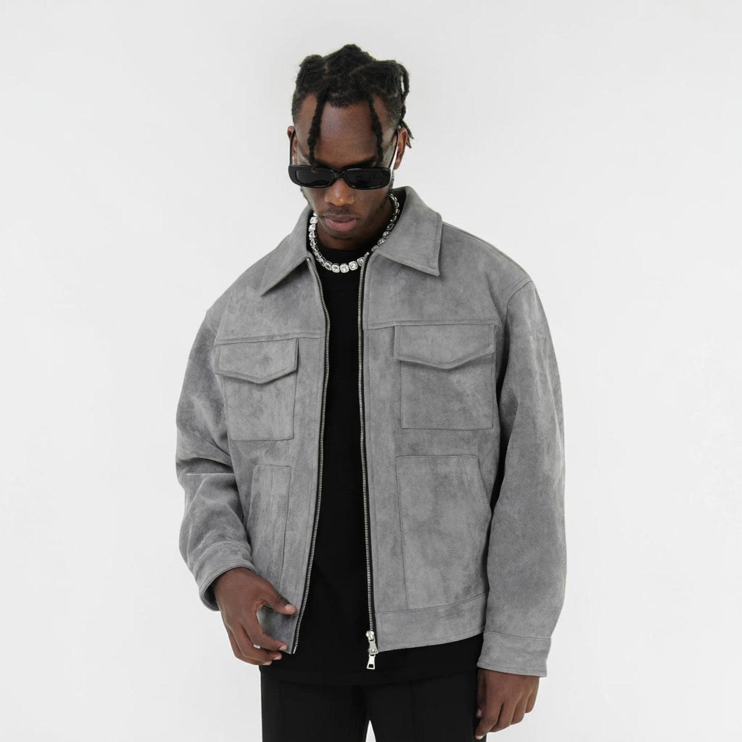 Montarello Men’s Suede Look Jacket