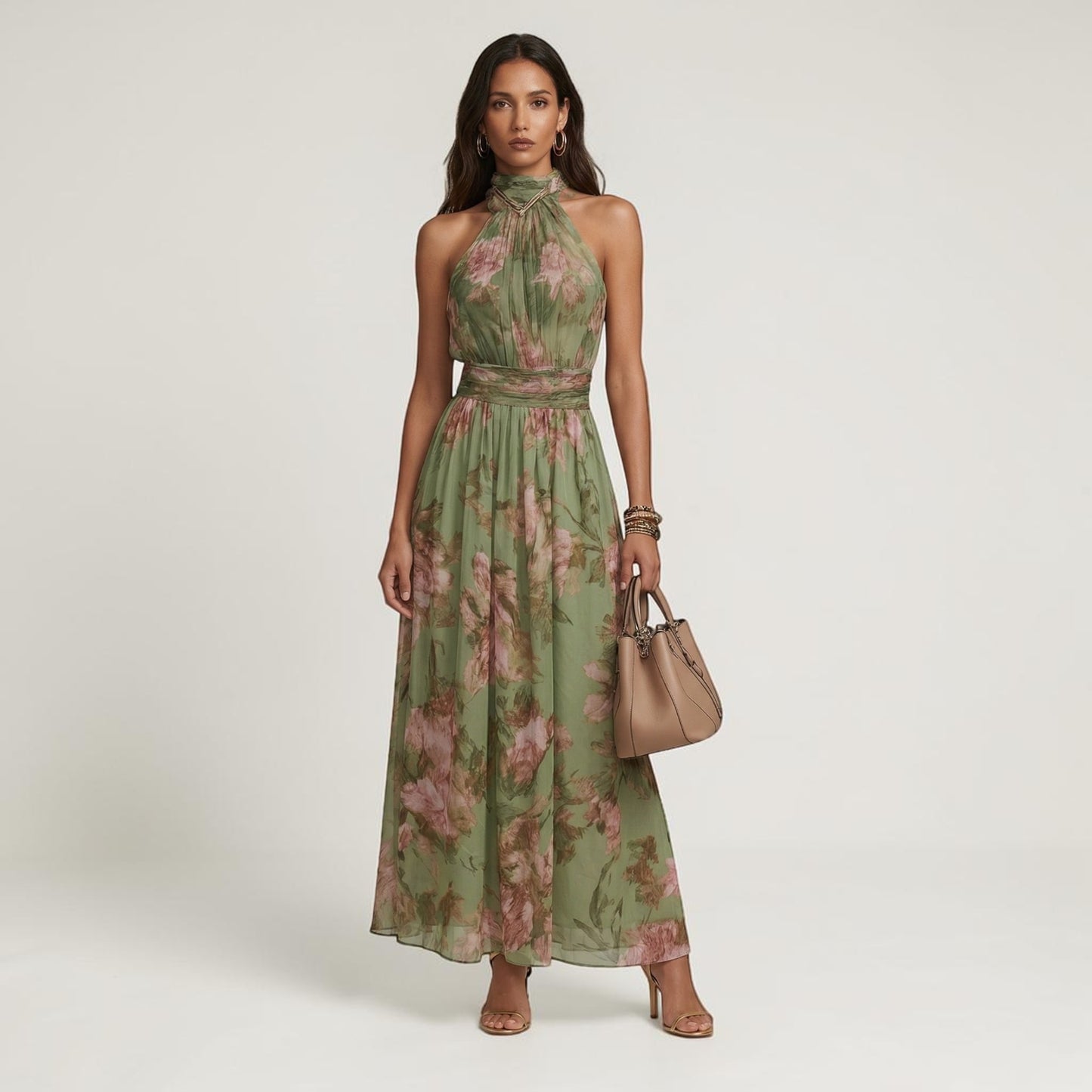 Montarello Women’s Halter Maxi Dress