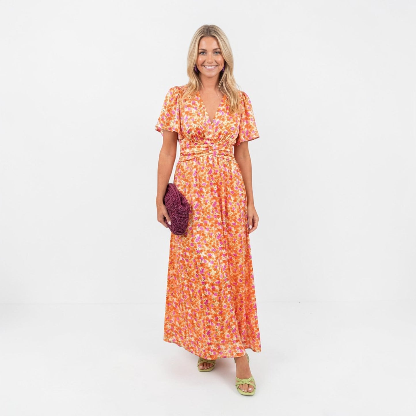 Montarello Women’s V-Neck Maxi Dress