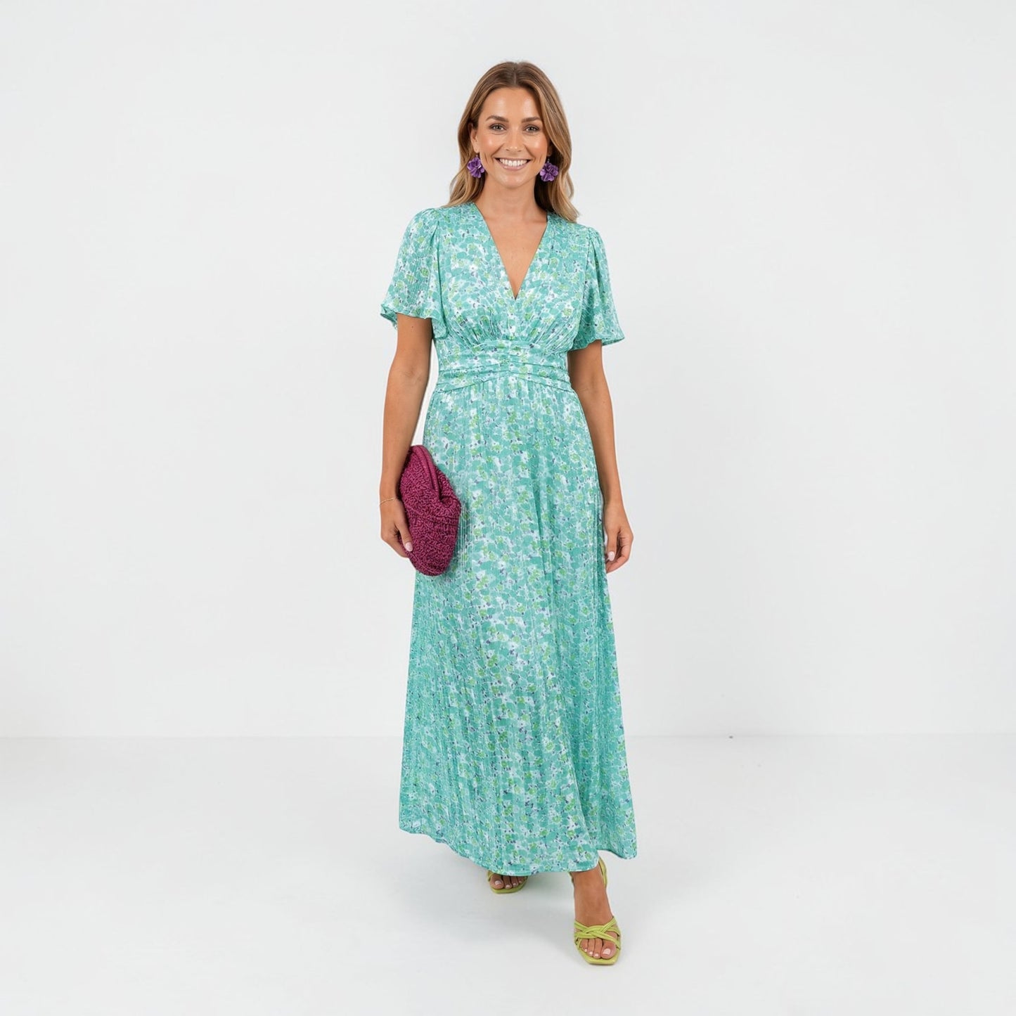 Montarello Women’s V-Neck Maxi Dress