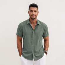 Montarello Men's Lightweight Short-Sleeve Relaxed-Fit Summer Shirt
