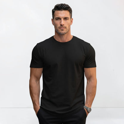Montarello Round Neck Short Sleeve T-Shirt Men's