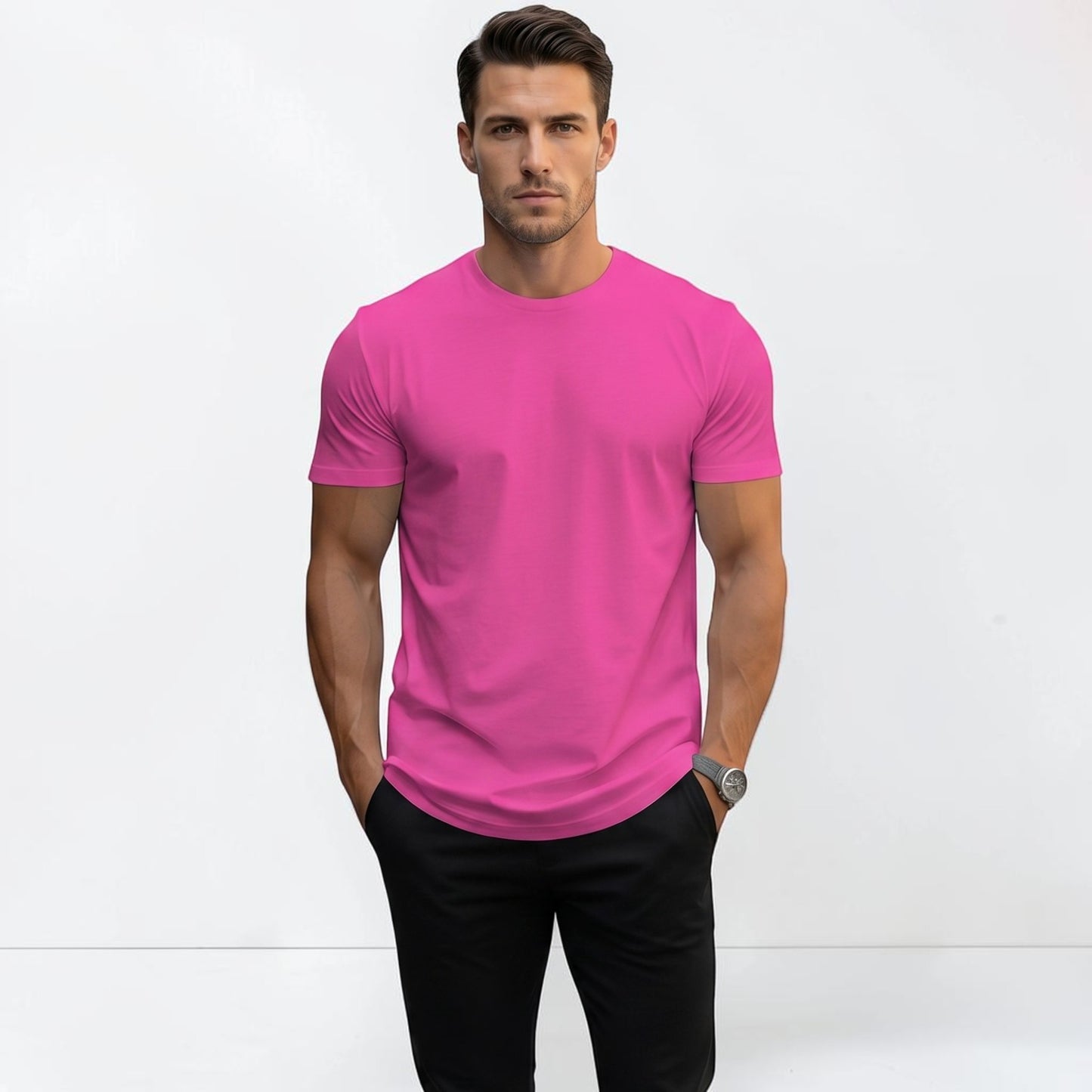 Montarello Round Neck Short Sleeve T-Shirt Men's