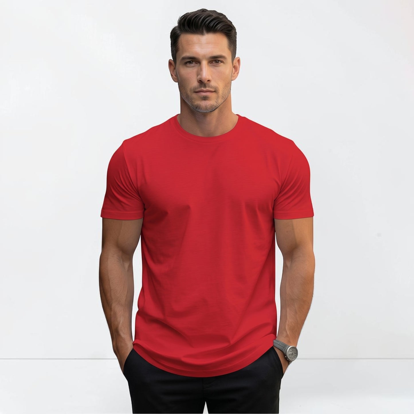Montarello Round Neck Short Sleeve T-Shirt Men's