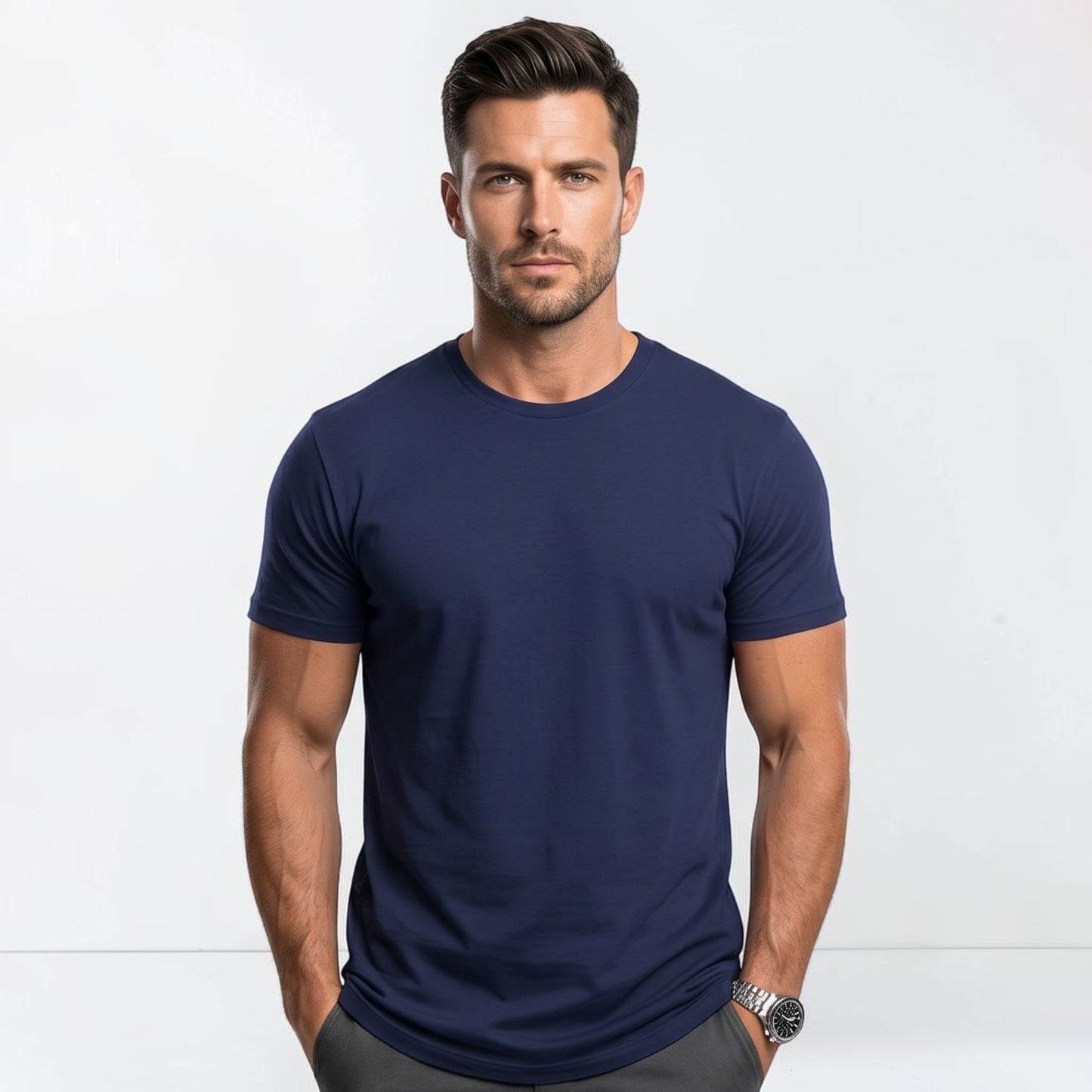 Montarello Round Neck Short Sleeve T-Shirt Men's