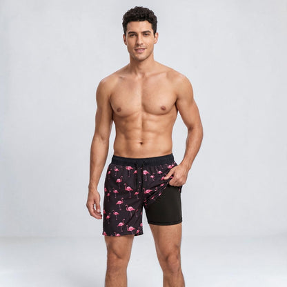 Montarello Men’s Compression-Lined Swim Shorts