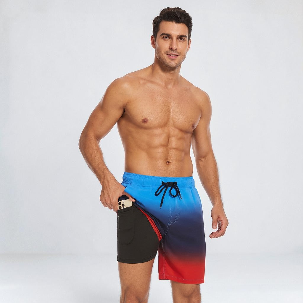 Montarello Men’s Compression-Lined Swim Shorts